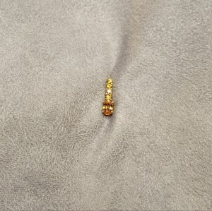 10K Yellow Gold Spessartite Slide Pendant